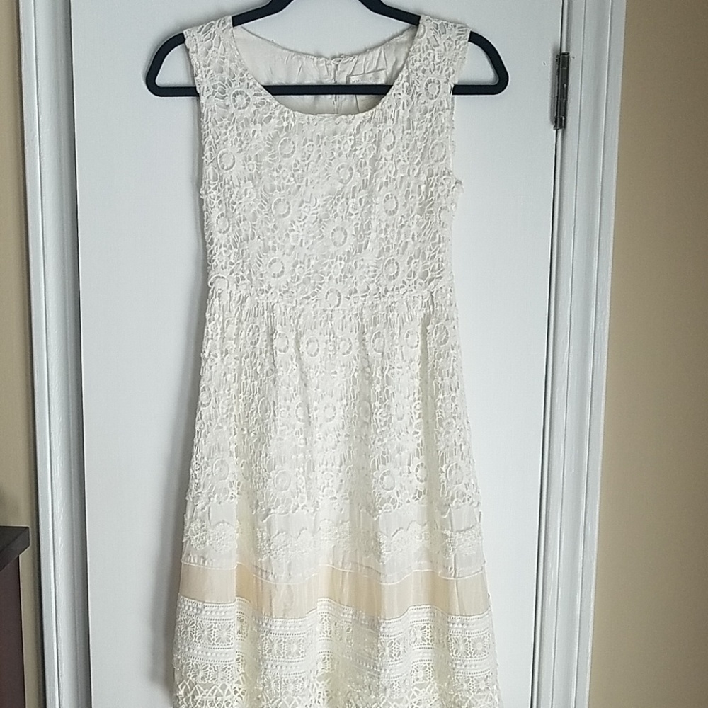 MM Couture for Miss Me Ivory Lace Dress